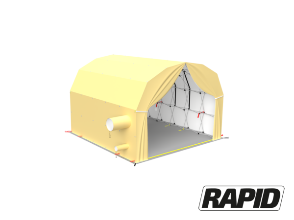 x35 Rapid Shelter with closed sides