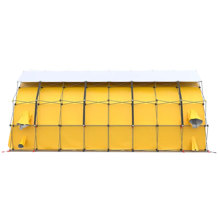 Rapid GB X38D Decontamination tent 3 Side View