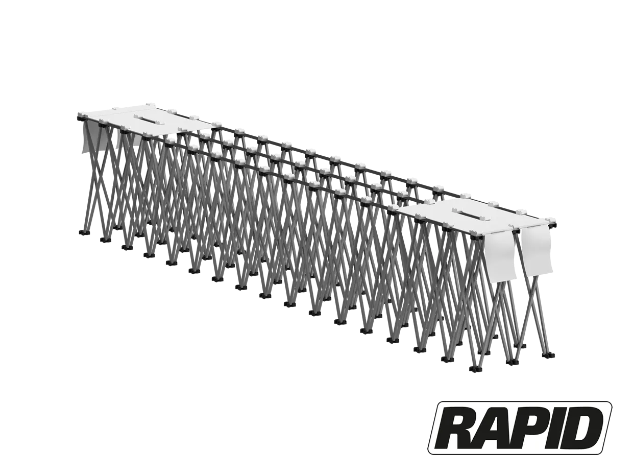 Rapid conveyor for safe handing of nonambulatory patients.